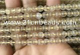 CRU629 15.5 inches 6mm round golden rutilated quartz beads