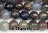 CRZ1175 15 inches 6mm round ruby sapphire beads