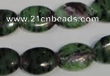 CRZ482 15.5 inches 13*18mm oval ruby zoisite gemstone beads