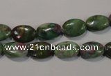 CRZ612 15.5 inches 8*12mm oval New ruby zoisite gemstone beads