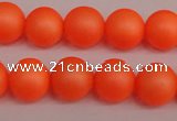 CSB1311 15.5 inches 6mm matte round shell pearl beads wholesale