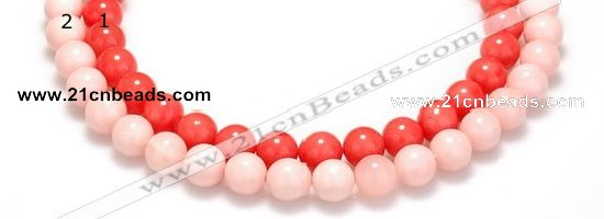 CSB15 16 inches 14mm round shell pearl beads Wholesale