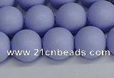 CSB1704 15.5 inches 12mm round matte shell pearl beads wholesale