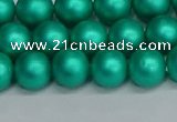 CSB1752 15.5 inches 8mm round matte shell pearl beads wholesale