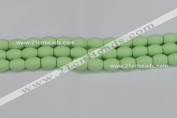 CSB2103 15.5 inches 10*14mm rice matte shell pearl beads