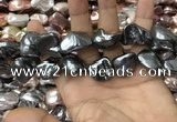 CSB2182 15.5 inches 16*16mm - 20*22mm baroque mixed shell pearl beads