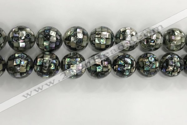 CSB4061 15.5 inches 20mm ball abalone shell beads wholesale