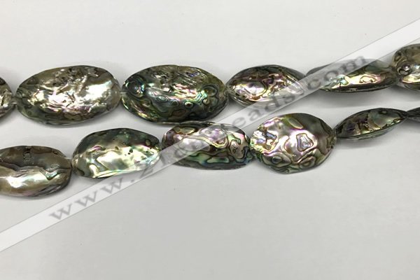 CSB4178 15.5 inches 12*28mm - 15*30mm freeform abalone shell beads