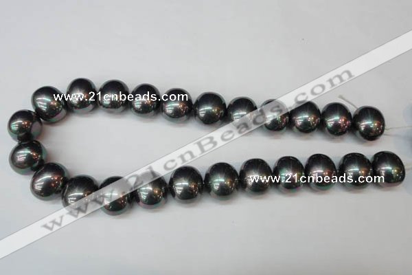 CSB838 15.5 inches 16*19mm oval shell pearl beads wholesale