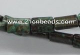 CSD21 15.5 inches 10*16mm rectangle dyed stripe jasper gemstone beads
