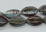 CSD27 15.5 inches 12*20mm marquise dyed stripe jasper gemstone beads