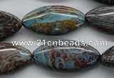 CSD51 15.5 inches 15*30mm marquise dyed stripe jasper gemstone beads
