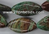 CSD83 15.5 inches 15*30mm marquise dyed stripe jasper gemstone beads