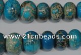 CSE302 15.5 inches 7*10mm – 15*20mm rondelle dyed sea sediment jasper beads