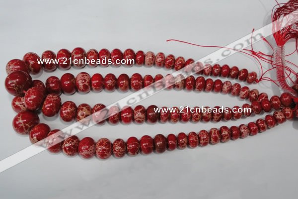 CSE304 15.5 inches 7*10mm – 15*20mm rondelle dyed sea sediment jasper beads