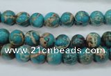 CSE75 15.5 inches 8mm round dyed natural sea sediment jasper beads