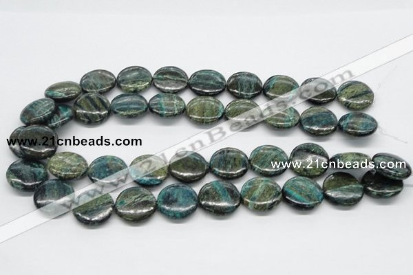 CSG17 15.5 inches 20mm flat round long spar gemstone beads wholesale