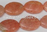 CSM37 15.5 inches 18*24mm oval salmon stone beads wholesale