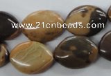 CSN10 15.5 inches 15*20mm marquise new snake skin jasper beads
