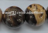 CSN19 15.5 inches 25mm round new snake skin jasper beads