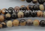 CSN20 15.5 inches 8mm round new snake skin jasper beads
