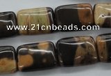 CSN27 15.5 inches 13*18mm rectangle new snake skin jasper beads