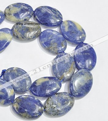 CSO12 15.5 inches 18*25mm oval A grade sodalite beads wholesale