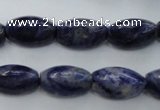 CSO359 15.5 inches 11*18mm trihedron natural sodalite beads