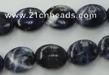 CSO370 15.5 inches 8*10mm oval natural sodalite gemstone beads
