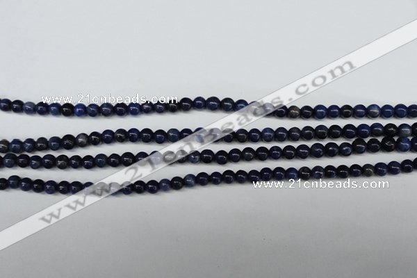 CSO400 15.5 inches 4mm round dyed sodalite gemstone beads