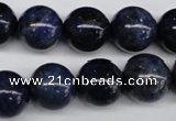 CSO405 15.5 inches 14mm round dyed sodalite gemstone beads