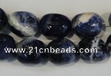 CSO64 15.5 inches 11*15mm nuggets sodalite gemstone beads wholesale