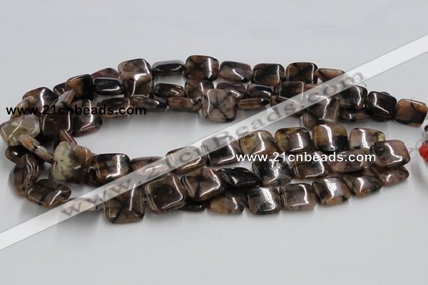 CST10 15.5 inches 18*18mm square staurolite gemstone beads wholesale