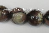 CST40 15.5 inches 20mm round staurolite gemstone beads wholesale