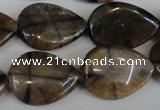 CST50 15.5 inches 18*25mm flat teardrop staurolite gemstone beads