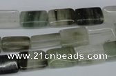 CSW140 15.5 inches 8*12mm rectangle seaweed quartz beads wholesale