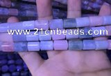 CTB261 15.5 inches 10*12mm - 10*14mm triangle natural morganite beads