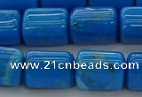 CTB538 15.5 inches 10*13mm triangle turquoise beads wholesale