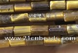 CTB823 15.5 inches 2*4mm tube yellow tiger eye beads wholesale