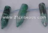 CTD1146 Top drilled 8*20mm - 10*30mm sticks plated quartz beads