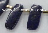 CTD1924 Top drilled 15*20mm - 15*45mm freeform lapis lazuli beads