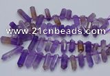 CTD2110 Top drilled 10*25mm - 12*45mm sticks ametrine beads