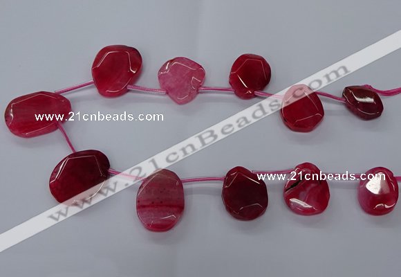 CTD2567 15.5 inches 18*25mm - 30*40mm freeform agate beads