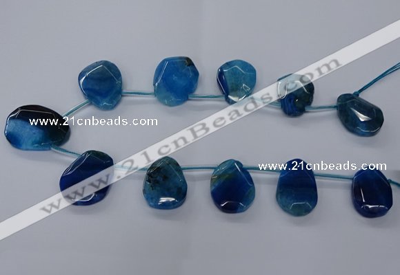CTD2568 15.5 inches 18*25mm - 30*40mm freeform agate beads