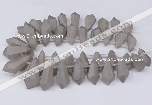 CTD2861 Top drilled 15*20mm - 22*50mm sticks plated quartz beads