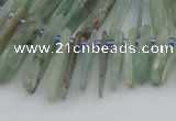 CTD3696 Top drilled 6*15mm - 8*40mm sticks kyanite beads