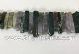 CTD3732 Top drilled 8*20mm - 10*50mm sticks Indian agate beads