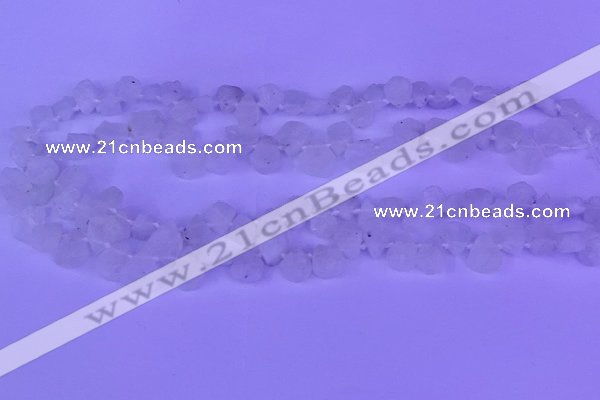 CTD3855 Top drilled 6*8mm - 10*12mm freeform moonstone beads