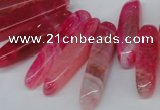 CTD585 Top drilled 6*20mm - 6*45mm wand agate gemstone beads