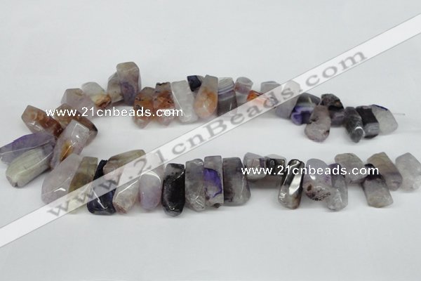 CTD602 Top drilled 10*18mm - 12*28mm nuggets agate gemstone beads